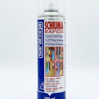 Saratoga Schiuma Rapida – Sigillante Poliuretanico Autoespandente per Montaggio Porte e Finestre (500 ml)