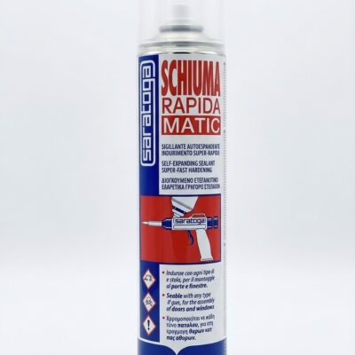 Saratoga Schiuma Rapida Matic – Sigillante Poliuretanico Autoespandente per Pistola (750 ml)